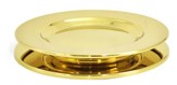 Solid Brass Non-Stacking Bread Plate