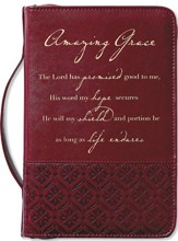 Amazing Grace Italian Duo-Tone Rich Red Cover, Large
