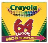 Crayons with Sharpener, Box of 64