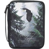 Wings As Eagles Bible Cover, Black, Large