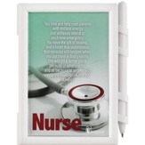 Nurse, A Caring Heart, Memo Pad and Pen