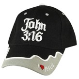 John 3:16 Cap, Black