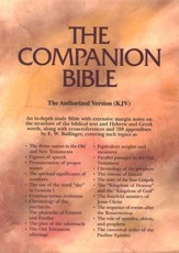 KJV Companion Bible, Bonded leather, Burgundy, Thumb-Indexed