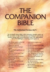 KJV Companion Bible, genuine leather, black, thumb-indexed