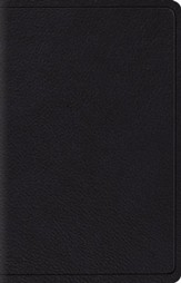 ESV Wide-Margin Reference Bible--top grain leather, black - Slightly Imperfect