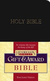 KJV Gift & Award Bible, Imitation leather, Black , Case of 24
