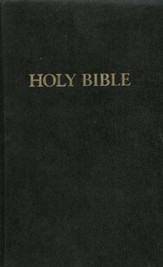 KJV Pew Bible, hardcover black --Damaged