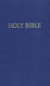 KJV Pew Bible, hardcover blue