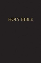 KJV Large-Print Pew Bible--Black - Slightly Imperfect