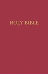 KJV Large-Print Pew Bible--Red