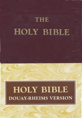 Douay-Rheims Bible, Genuine Leather, Burgundy