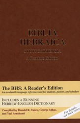 Biblia Hebraica Stuttgartensia: A Reader's Edition [Hardcover]