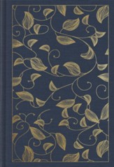 ESV Student Study Bible, navy cloth over board with vine design