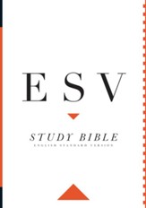 ESV Large-Print Study Bible--hardcover, indexed