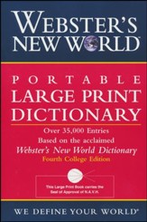 Webster's New World Portable Large  Print Dictionary, Second Edition