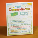 Ten Commandments Kids Plaque