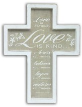 Love is Patient, Love is Kind Wall Cross