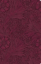 ESV Large Print Value Thinline Bible  (TruTone, Raspberry, Floral Design), Soft imitation leather