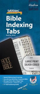 Bible Tabbies, Silver, Large