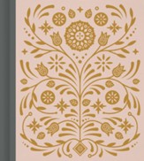 ESV Journaling Study Bible (Cloth over Board, Blush/Ochre, Floral Design)