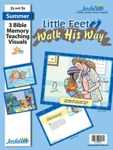 Little Feet Walk His Way (ages 2 &  3) Bible Memory Verse Visuals