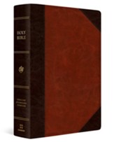 ESV Super Giant Print  Bible--imitation leather, brown/cordovan