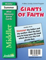 Giants of Faith Middler (Grades 3-4) Mini Memory Verse Cards