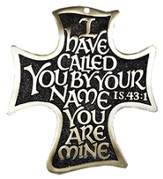 I Have Called You By Your Name, Bronze Cross With Brass Plating
