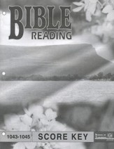 Bible Reading PACE SCORE Key 1043-1045, Grade 4
