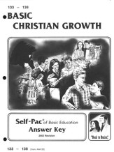 High School Bible Elective: Christian Growth SCORE Key 133-138