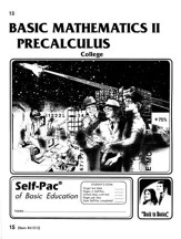 College Math 2 Precalculus Self-Pac 15