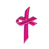 Awareness Cross Pin, Pink