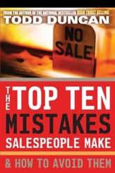 The Top Ten Mistakes Salespeople Make & How to Avoid Them - eBook
