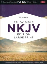 Holman Study Bible: NKJV Large Print  Edition, Hardcover - Slightly Imperfect