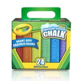Crayola, Washable Sidewalk Chalk Pack, 24 Pieces
