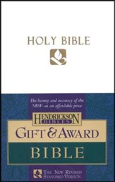 NRSV Award Bible, Imitation leather, White