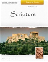 Scripture: Beginning Cursive, D'Nealian Edition  - Slightly Imperfect