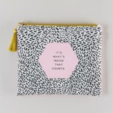 It's What's Inside That Counts Canvas Pouch