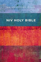 NIV Value Outreach Bible Red and Blue Stripes, Paperback, Case of 32