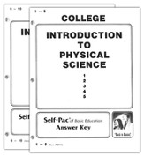 Advanced High School or College  Elective: Introduction to Physical Science SCORE Keys 1-10 (College Level Course)