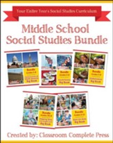Middle School Social Studies Bundle,  Grades 5-8