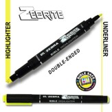 Zebrite Double End Marker, Yellow