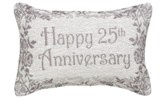 Happy 25th Anniversary, Never Ending Love Pillow
