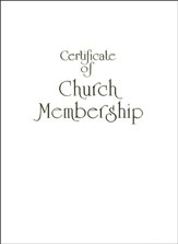 Contemporary Steel-Engraved Church Membership Certificate (Package of 3)