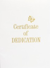 Contemporary Steel-Engraved Baby Dedication Certificate (Package of 3)
