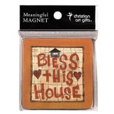 Bless this House Wood Magnet