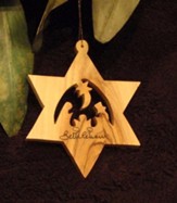 Nativity, Star of David Ornament