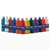 Tempera Paint Set, Assorted Colors, 16 oz Bottles, Set of 12