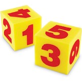 Giant Soft Numeral Cubes, Ages 3-7
