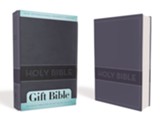 NIrV Gift Bible, Duo-Tone Slate Blue - Slightly Imperfect